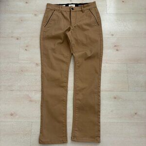 Scott James Slim Fit Stretch Chino Pants British Khaki Size 32 W (30 Inseam)